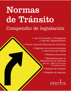 Normas de tránsito - Compendio de legislación